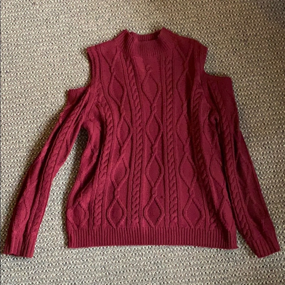 Cold Shouldered Sweater